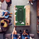 Soozier - Tapis de poker, 47 po L x 24 po l-Résistant à l'eau et facile à nettoyer 