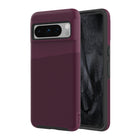 AXS - PROTech Plus étui mince anti-choc avec double couche pour Google Pixel 8 Pro - Sangria-Résistant aux chutes jusqu’a 10 pieds