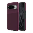 AXS - PROTech Plus étui mince anti-choc avec double couche pour Google Pixel 8 Pro - Sangria-Résistant aux chutes jusqu’a 10 pieds
