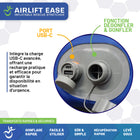 Mobile Patient Lift - Fast & Easy Transport - Brancard de sauvetage gonflable AirLift - capacité 300 lb-Système de gonflage silencieux aidant à maintenir le calme des patients