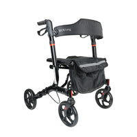 BIOS Living - Ambulateur Onyx 19 po -Le cadre à repliage croisé permet un pliage latéral et il peut se tenir debout indépendamment en position pliée