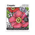 Crayola - Cahier à Colourier pour adultes de 32 p. - Fleurs à gogo-Conçu pour les adultes amateurs de Colouriage, ce cahier propose des illustrations détaillées de qualité et des motif fleuris et bohèmes décontractés