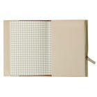Gry Mattr - Cahier de notes de poche à fermeture à glissière - crème-Poche zippée dans la couverture