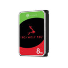 Seagate - Disque dur NAS interne Seagate IronWolf Pro 8 To 7 200 tr/min SATA III 3,5" (CMR)-Portefeuille entièrement CMR Tous les disques IronWolf Pro utilisent la technologie d'enregistrement magnétique conventionnelle (CMR) pour des performances NAS constantes et de premier ordre