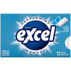Excel – Gomme à mâcher sans sucre à la menthe poivrée, 1 paquet de 12 morceaux-Gomme à mâcher sans sucre à la menthe poivrée