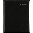 AT-A-GLANCE - Agenda hebdomadaire/mensuel de direction 2026 - 8 3/4 po H x 6 7/8 po l - noir - anglais-12 mois avec onglet : janvier 2026 à décembre 2026