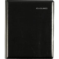 AT-A-GLANCE - Agenda hebdomadaire/mensuel de direction 2026 - 8 3/4 po H x 6 7/8 po l - noir - anglais-12 mois avec onglet : janvier 2026 à décembre 2026