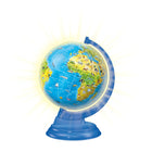 Ravensburger - Puzzle 3D Globe illuminé pour enfants - 180 pièces - Édition française-Fonctionne avec 3 piles AAA, non fournies