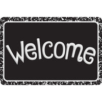 Ashley Productions - The Original Fun Mat - Tapis de Bienvenue - 15 -5" x 23 -5" - Composition Noire de Bienvenue-Mesure et design : Le paillasson de bienvenue en composition noire mesure 15,5 po x 23,5 po.
