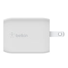 Belkin - Chargeur mural BoostCharge Pro 65 W à deux ports USB-C GaN-COMPATIBILITÉ UNIVERSELLE : Pour la meilleure performance de chargement possible, ce chargeur à 2 ports supporte la charge rapide de vos appareils tels que vos ordinateurs portables, téléphones portables, tablettes, batteries externes, et plus encore de marque Samsung, Apple, Google, Nintendo Switch et autres grandes marques