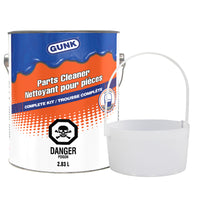 Gunk - Nettoyant pour pièces avec panier d’égouttage Gunk-Le panier d'égouttage inclus est parfait pour le nettoyage des petites pièces de moteur