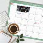 Lang - 2026 Inspirations Simples Calendrier de Bureau Bloc-Notes Mensuel - 11 po H x 17 po l - Anglais-Trous pré-percés pour suspension facultative
