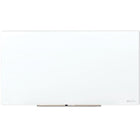 Quartet - Tableau en verre effaçable à sec magnétique antireflets InvisaMount - 8' x 4' - surface blanche - sans cadre-Sublimez votre espace avec un tableau en verre qui semble flotter sur le mur