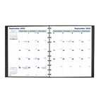 Blueline - 2026 Agenda mensuel MiracleBind CoilPro 16 mois - Rechargeable - 11 po x 9-1/16 po - Noir - Bilingue-Reliure spirale double avec couverture rigide d'aspect lézard