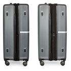 Air Canada - Bagage de soute rigide Laurentian de 28 po - roulettes pivotantes à 360 degrés - anthracite-Les tirettes de fermeture à glissière emboîtables, les pieds latéraux protecteurs et les poignées de prise sur le dessus et le côté facilitent l'utilisation en voyage