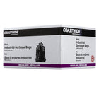 Coastwide Professional - Sacs à ordures - tout usage - 20 po l x 22 po L - noir - Paquet de 500-Côtés à coutures et fond uniforme pour plus de solidité