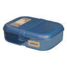Sistema - Boîte bento, contient du plastique recyclé provenant de l'océan - 1,1 L - bleu sarcelle ou bleu assorti-Les clips Sistema à verrouillage facile et le joint flexible permettent de conserver la fraîcheur des aliments plus longtemps