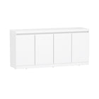 Manhattan Comfort - Buffet moderne Griffin 62" à 4 portes - Blanc-Construction durable fabriquée avec des matériaux de qualité pour une stabilité et une utilisation quotidienne