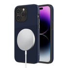 AXS - PROTech Plus PROTech Plus étui compatible magsafe anti-choc avec double couche pour Apple iPhone 15 Pro Max - Bleu Astral-Résistant aux chutes jusqu’a 10 pieds