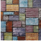 Modway - Success Mosaïque géométrique abstraite de Nyssa Tapis de 5 pi l x 8 pi L - Multicolore-Résistant aux taches / Facile à nettoyer