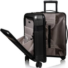 Champs - Ensemble de bagages 3 pièces Onyx II - Noir-Recharge en déplacement. La valise cabine avec port USB intégré vous permet de recharger vos appareils où que vous soyez. (Câble inclus, batterie externe non incluse.)