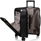 Champs - Ensemble de bagages 3 pièces Onyx II - Noir-Recharge en déplacement. La valise cabine avec port USB intégré vous permet de recharger vos appareils où que vous soyez. (Câble inclus, batterie externe non incluse.)
