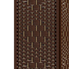 HOMCOM - Cloison de séparation autoportante à 6 panneaux en fibre ondulée pour bureau à domicile - brun-Matériaux : Papier, Bambou, Bois 
