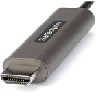 Startech - Câble adaptateur vidéo UHD USB Type-C vers 4K HDMI 2.0b - 6' - Gris sidéral-Le câble adaptateur USB C ou Thunderbolt 3 vers HDMI 2.0b de 2 m prend en charge les résolutions Ultra HD (UHD) jusqu'à 4K 60 Hz (3 840 x 2 160) avec HDR10, audio 7.1 canaux, HDCP 2.2/1.4 , DisplayPort 1.4 Mode alternatif HBR3 , Rétrocompatible avec 1080p