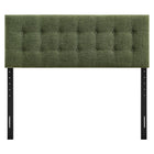 Modway - Emily Tissu tapis Tête de lit Queen size, Feuillage-Quatre positions de montage