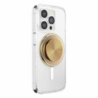 PopSockets - PopGrip pour MagSafe rond avec anneau adaptateur Radial Gold-Retirez facilement le dessus pour recharger votre téléphone sans fil.