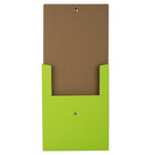 JAM Paper - Portefeuille vertical à fermeture pression - 12 1/8 x 9 x 1/2 - Kraft vert-Quantité : Vendu à l'unité