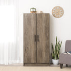 Prepac - Armoire de rangement Elite 32 po - Gris dérivé-Les tablettes réglables de 16 po de profondeur offrent beaucoup d'espace de rangement