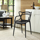 Modway - Entangled Restauration Fauteuil - Noir-Construction en plastique PP