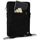 Vangoddy - Sacoche pour ordinateur portable Hydei 13" et sac bandoulière rembourré - Noir-Plusieurs compartiments pour organiser accessoires et effets personnels