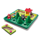 Jeu de puzzle préscolaire de luxe SmartGames Le Petit Chaperon rouge -Jouez au Petit Chaperon Rouge en disposant les pièces du puzzle sur le plateau de jeu de manière à créer un chemin direct du Petit Chaperon Rouge à la maison de Grand-mère.
