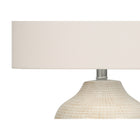 Monarch Specialties - Luminaire - 26 po H Lampe De Table - Crème Céramique - Abat-Jour Ivoire / Crème - Contemporain-Dimensions assemblées: 16 po L x 16 po P x 25 po H. base: 9,25 po L x 9,25 po P x 13,5 po H. abat-jour: 16 po L x 16 po P x 10,5 po H