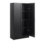 Prepac - Cabinet Accent Elite 32 po avec portes à panneaux, cabinet de rangement avec 3 étagères ajustables - Noir-10