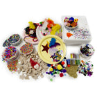 Hygloss - Boîte d'artisanat au trésor de collage-Coffre au trésor rempli de jouets et de prix assortis aide à garder vos élèves motivés