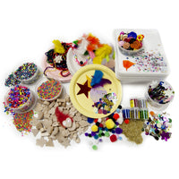 Hygloss - Boîte d'artisanat au trésor de collage-Coffre au trésor rempli de jouets et de prix assortis aide à garder vos élèves motivés