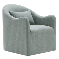 Modway - Bardot Mélange de lin recouvert d’engourdi Chaise d’accent - Pomme épicée-Chaise d’accent couverte