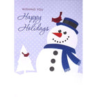 Mill Brook Studio - Cartes de souhaits Noël / Enveloppes - 5-3/8 po x 7-3/4 po - Joyeuses Fêtes: Bonhomme de Neige et Cardinal - Paquet de 18-Cartes de souhaits qualité boutique
