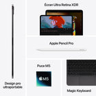 Apple - iPad Pro 11 po, Écran Ultra Retina XDR, Wi-Fi, puce M5, 256 Go, Noir infini-Déverrouillez iPad Pro, payez en toute sécurité, connectez-vous dans les apps et bien plus – d’un seul regard