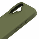 Blu Element - Coque Silicone avec MagSafe pour iPhone 16 Plus - Vert olive-Doublure en microfibre pour prévenir les rayures