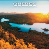 DateWorks - Calendrier Mural 16 Mois 2025 Québec - 12 po x 12 po - Bilingue-Septembre 2024 - Décembre 2025