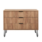 Manhattan Comfort - Dumbo commode moderne 35,19" - brun doré-Moderne-contemporain avec une touche de glamour - commode pour chambre et salon