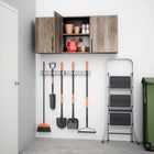 Prepac - Armoire murale Elite 54 po - Gris dérivé-Fabriqué à partir de bois composites stratifiés non toxiques avec un support en MDF robuste