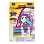 Crayola - Colorie et efface tablette d’activités avec autocollants, Gabby's Dollhouse-Comprend 12 pages à colorier de 15,2 cm x 20,3 cm recto-verso réutilisables, 4 marqueurs lavables Colour & Erase et 6 feuilles d’autocollants avec 100 autocollants réutilisables