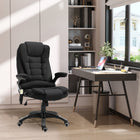 Vinsetto - Chaise de bureau de massage avec vibrations 6 points - noir-Lignes de haut dossier avec rembourrage épais pour plus de confort