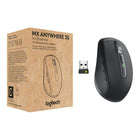 Logitech - MX Anywhere 3S Souris sans fil pour entreprise - Graphite-Technologie Quiet Click, défilement par molette MagSpeed