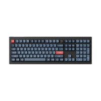 Keychron - V6 Max Interrupteur interchangeable RGB rétroéclairé version bouton - Interrupteur brun - Noir-Clavier pleine taille pour une expérience de frappe ou de jeu complète, ergonomique et précise